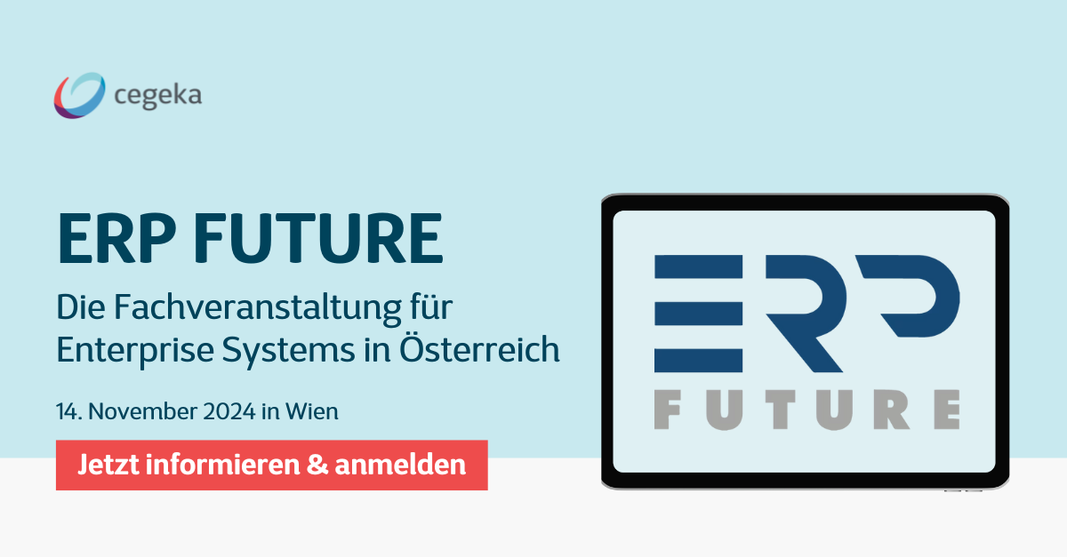 Event - ERP Future - Wien - 2024 - Die Fachveranstaltung für ERP - Cegeka 
