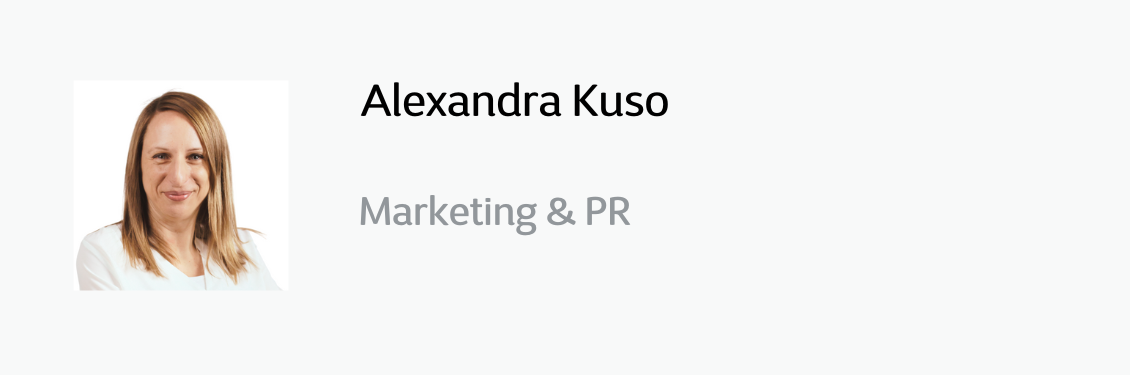 Alexandra Kuso_Marketing & PR_Kontakt aufnehmen