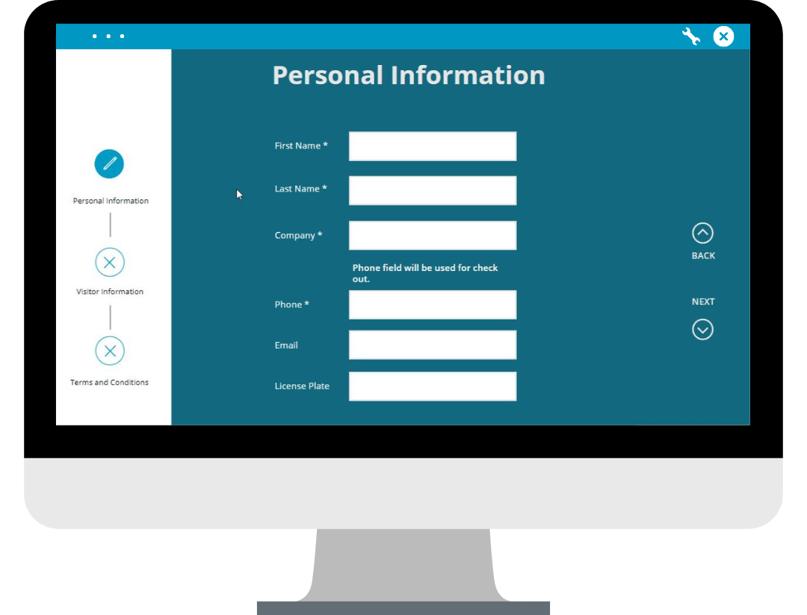 Automate visitor registration app