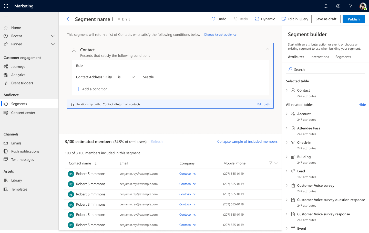 Segmentation builder