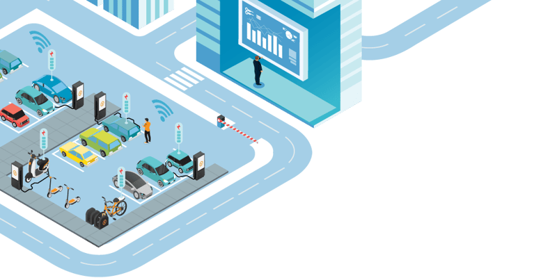 slimme platform voor parkings en elektrisch laden in complexe bedrijfsomgevingen