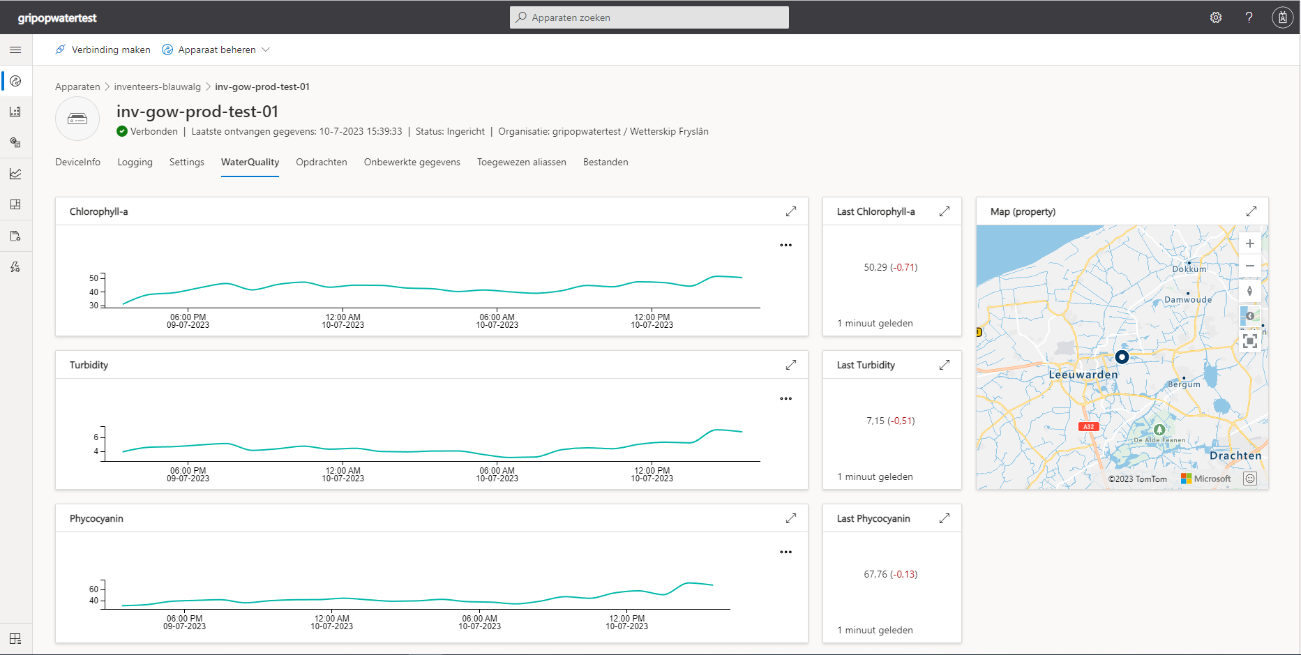 Sensorplatform met Azure data