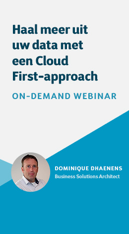 Webinar Data cloud First Approach met Dominique Dhaenens
