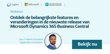 Ontdek de belangrijkste features en veranderingen in de nieuwste release van Microsoft Dynamics 365 Business Central.