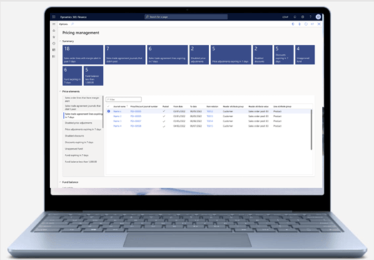 pricing workspace