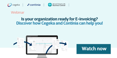 Is your organization ready for E-invoicing? Discover how Cegeka and Continia can help you!