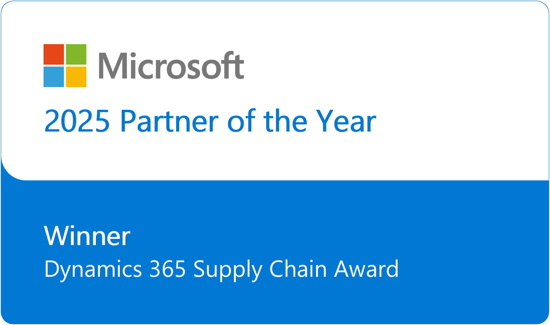 POTY 2025 - Vertical badge_D365 Supply Chain