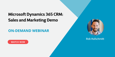 Demo Microsoft Dynamics 365 CRM: Sales and Marketing