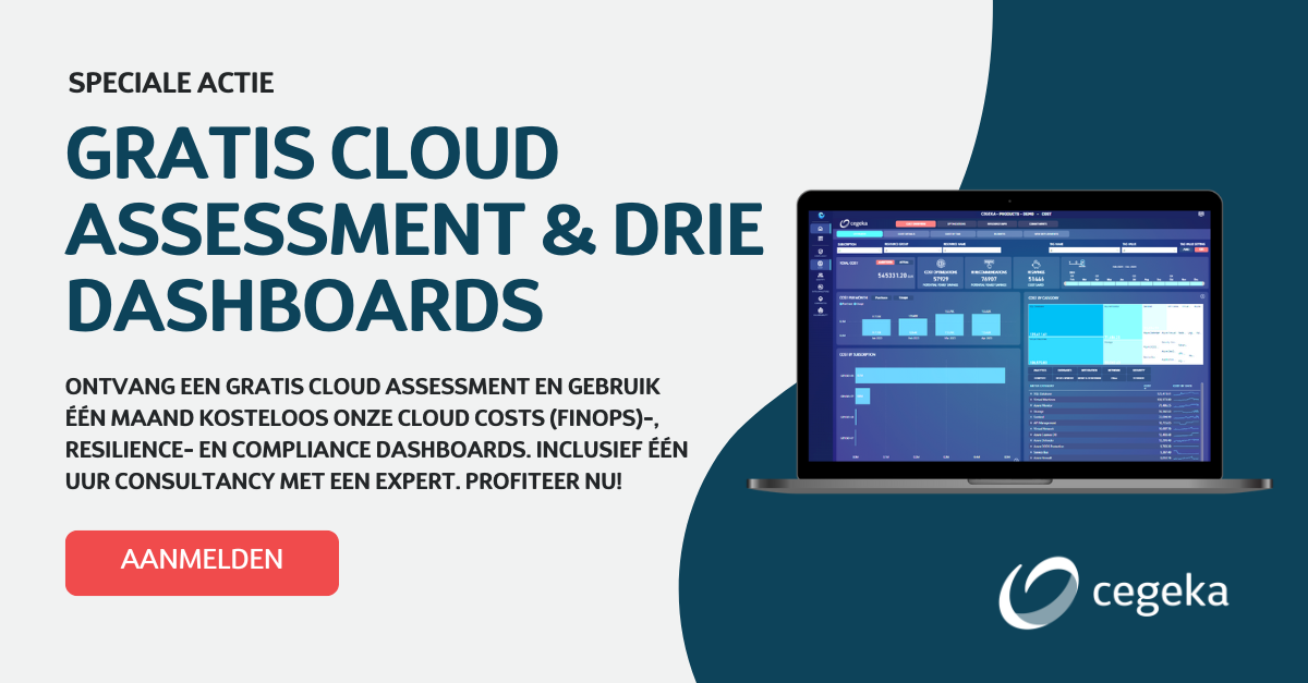 cloud assessment en drie dashboards actie