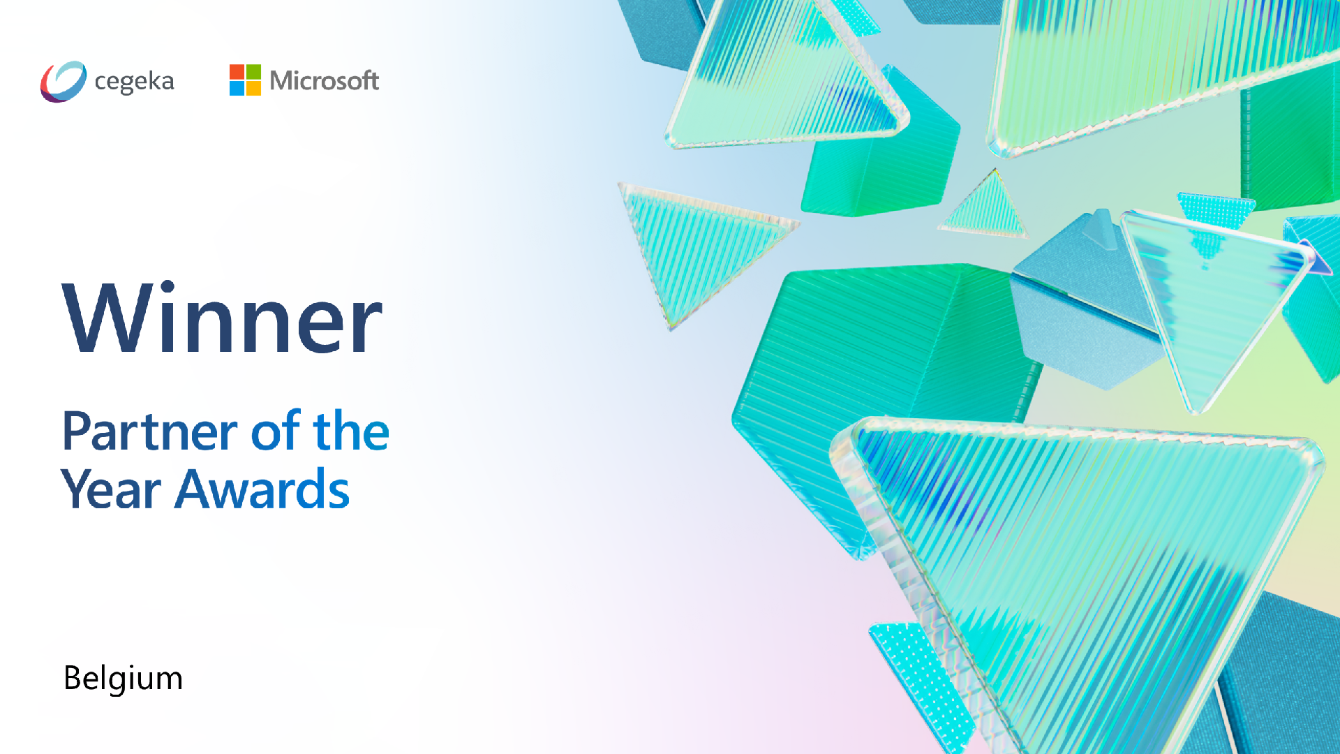 Cegeka is Microsoft Partner of the Year 2024 in Belgium