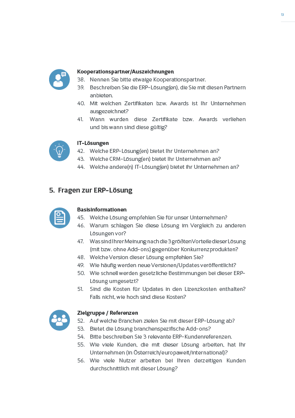 Ebook ERP Selektion Checkliste Cegeka Österreich_S13