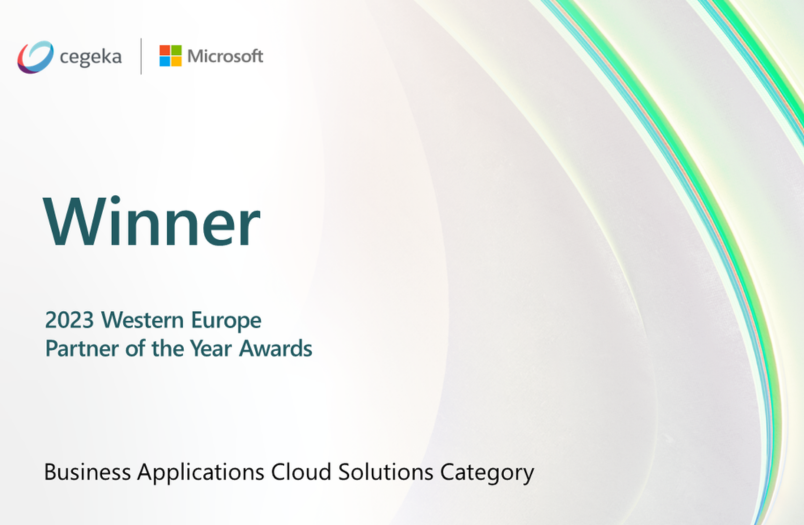 Microsoft Western Europe Partner of the Year Award 2023 Cegeka