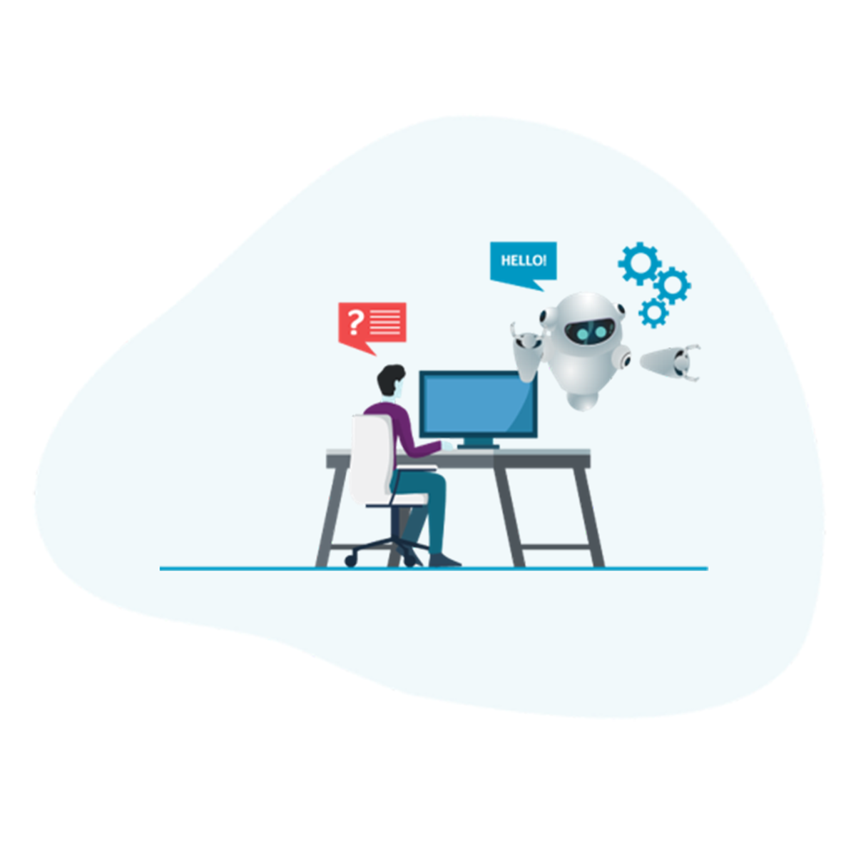 Chatbot demo event visual