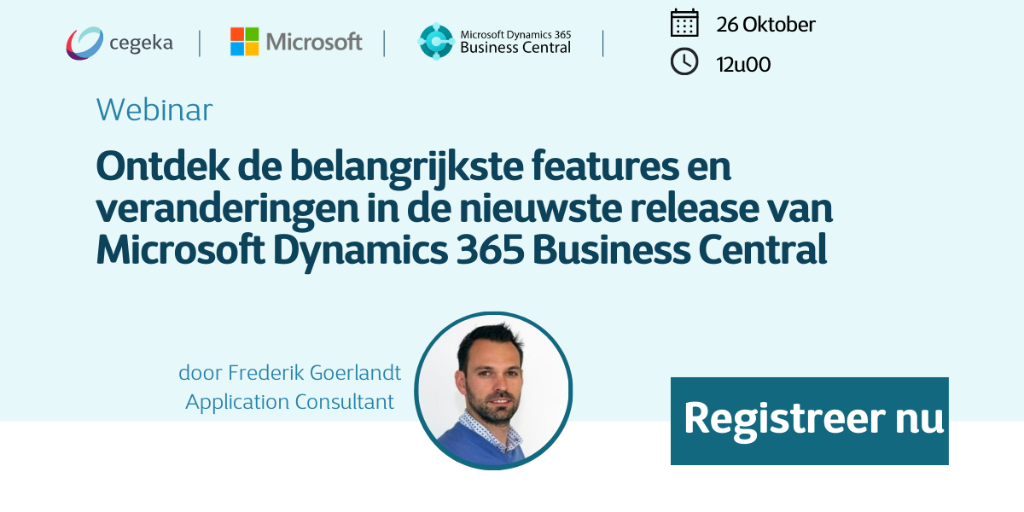 Ontdek de belangrijkste features en veranderingen in de nieuwste release van Microsoft Dynamics 365 Business Central. - 26 Oktober 2023