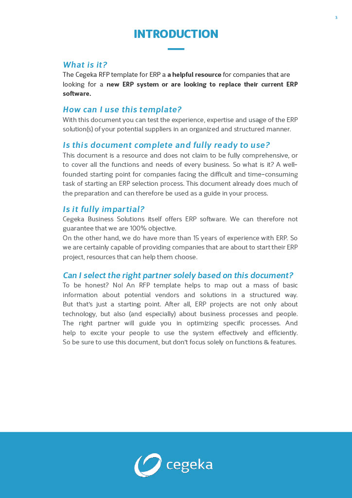 RFP for ERP - Preview 3