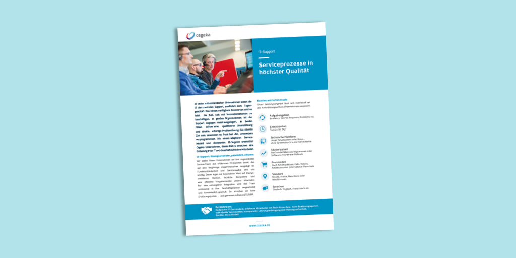 Solutionsheet:<br>IT-Support (PDF)
