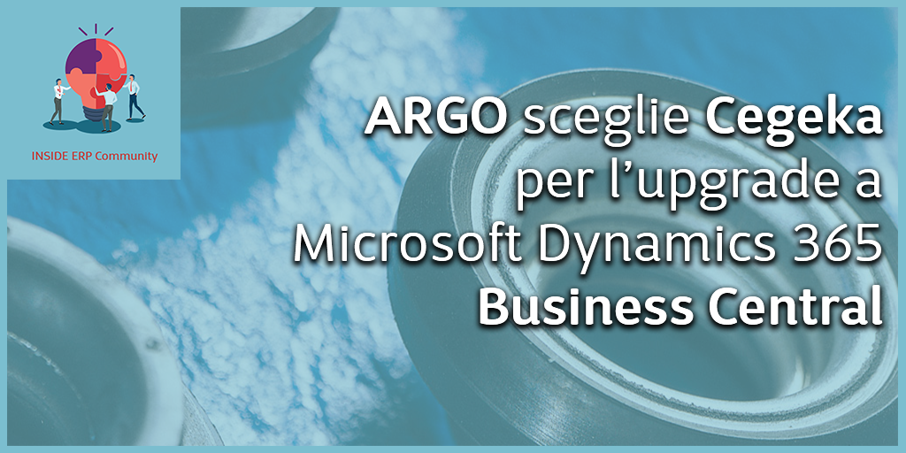 ARGO sceglie Cegeka per l’upgrade a MS Dynamics 365 Business Central