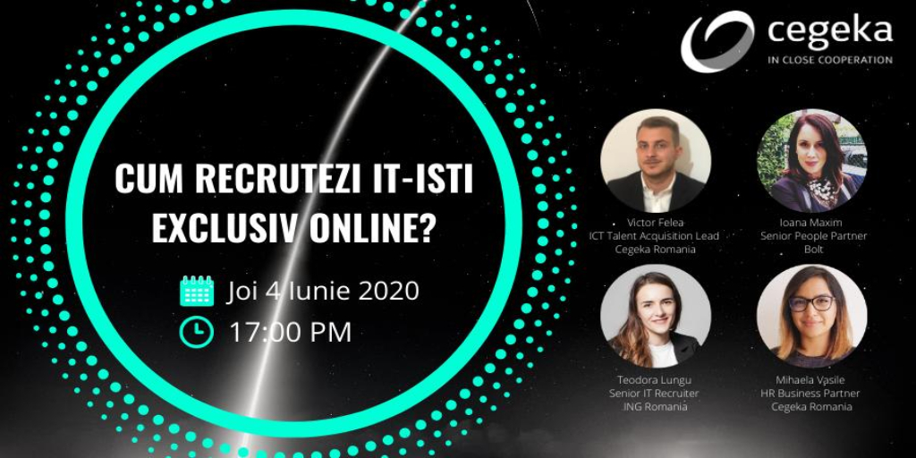 Cegeka Webinar- Cum recrutezi IT-isti exclusiv online?